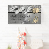 25th Wedding Happy Jubileum Banner (Insitu)