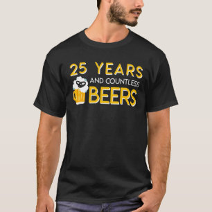 25th Wedding Jubileum Beer Talloos T-shirt