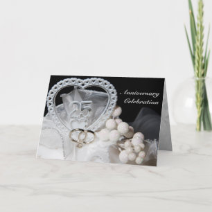 25th Wedding Jubileum Celebration Kaart