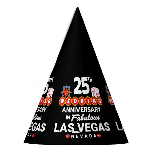 25th Wedding Jubileum Couples Las Vegas Trip Feesthoedjes (Links)