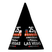 25th Wedding Jubileum Couples Las Vegas Trip Feesthoedjes (Rechts)