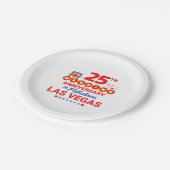 25th Wedding Jubileum Couples Las Vegas Trip Papieren Bordje (Gekanteld)