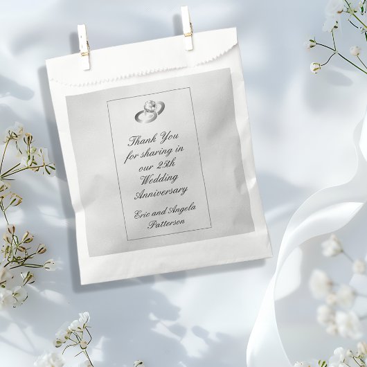 25th Wedding Jubileum Diamond Ring Dank u Bedankzakje