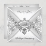 25th Wedding Jubileum Elegant Silver White Kaart<br><div class="desc">25th Wedding Jubileum Elegant Silver White ,  Uitnodiging van de Partij voor de viering van de Viering. Pas je aan met je eigen gegevens. Deze ontwerpstijl is Copyrighted © Inhoud en Design © 2000-2012 Zizzago™ (Merk) en het is licentiegevers</div>