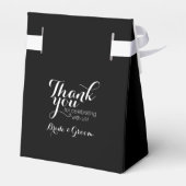 25th Wedding Jubileum Gepersonaliseerd Bedankdoosjes (Achterkant)