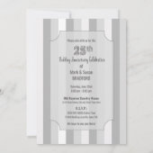 25th Wedding Jubileum Invitation, 3-Tier Cake Kaart (Achterkant)