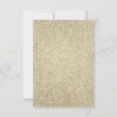 25th Wedding Jubileum Party Gold Disco Ball Kaart (Achterkant)