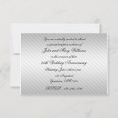 25th Wedding Jubileum RSVP Uitnodiging Kaart (Achterkant)