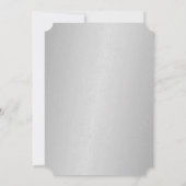 25th Wedding Jubileum Silver Heart Kaart (Achterkant)