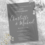 25th Wedding Jubileum Silver Script Signature Kaart<br><div class="desc">Kenmerk de namen van de de signaalhandtekening van het chemische manuscript. Geef uw speciale 25 jaar informatie over zilverjaardagavond op een zilveren achtergrond. Ontworpen door: Thisnotme©</div>