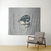 25th Wedding Jubileum silvery Foto Heart Wandkleed (In Situ (horizontaal))