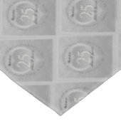 25th Wedding Jubileum Silvery Grey Tafelkleed (Gekanteld)