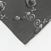 25th Wedding Jubileum Silvery Roos Heart Fleece (Hoek)