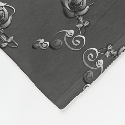 25th Wedding Jubileum Silvery Roos Heart Fleece (Hoek)