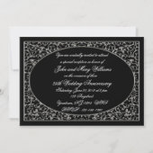 25th Wedding Jubileum Uitnodiging Kaart (Achterkant)