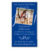 25x Magnetic Wedding Livestreaming Save the Date Magnetisch Visitekaartje (Voorkant Verticaal)