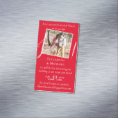 25x Magnetic Wedding Livestreaming Save the Date Magnetisch Visitekaartje (Voorbeeld)