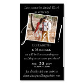 25x Magnetic Wedding Livestreaming Save the Date Magnetisch Visitekaartje (Voorkant Verticaal)