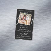 25x Magnetic Wedding Livestreaming Save the Date Magnetisch Visitekaartje (Voorbeeld)