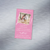 25x Magnetic Wedding Livestreaming Save the Date Magnetisch Visitekaartje (Voorbeeld)