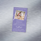 25x Magnetic Wedding Livestreaming Save the Date Magnetisch Visitekaartje (Voorbeeld)