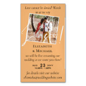 25x Magnetic Wedding Livestreaming Save the Date Magnetisch Visitekaartje (Voorkant Verticaal)