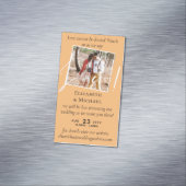 25x Magnetic Wedding Livestreaming Save the Date Magnetisch Visitekaartje (Voorbeeld)