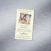 25x Magnetic Wedding Livestreaming Save the Date Magnetisch Visitekaartje (Voorbeeld)