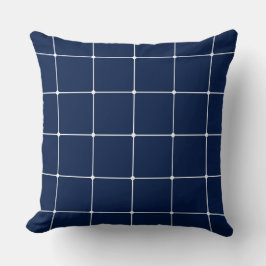 260216 Raster - White on Blue #001744 Kussen