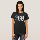 260 Gebied Code Fort Wayne in mobiel telefoongebie T-shirt (Voorkant volledig)