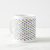 261 Tesseract Nets Regenboog Mok (Voorkant links)