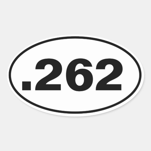 .262 OVALE STICKER (Voorkant)
