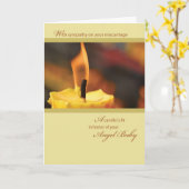 2642 de Kaars van het Baby van de Engel van de eer Kaart (Gele Bloem)