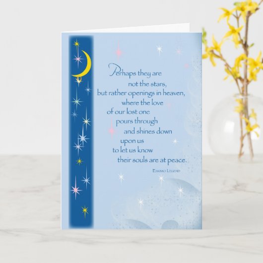 2654 Sterren in Hemels Sympathie Kaart (Gele Bloem)