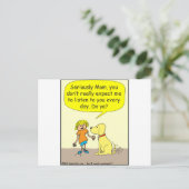 265 Serieuze mama Cartoon Briefkaart (Staand voorkant)
