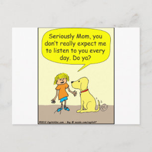 265 Serieuze mama Cartoon Briefkaart