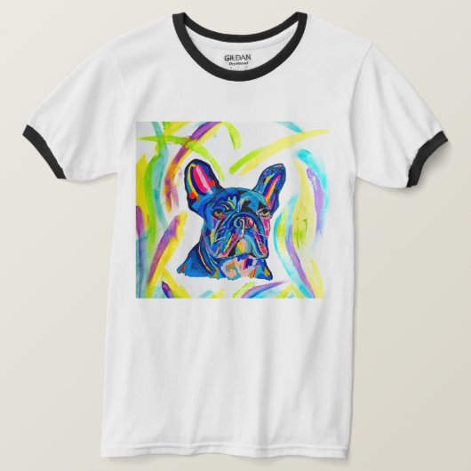 267 - Frans Bulldog Love T-shirt (Design voorkant)