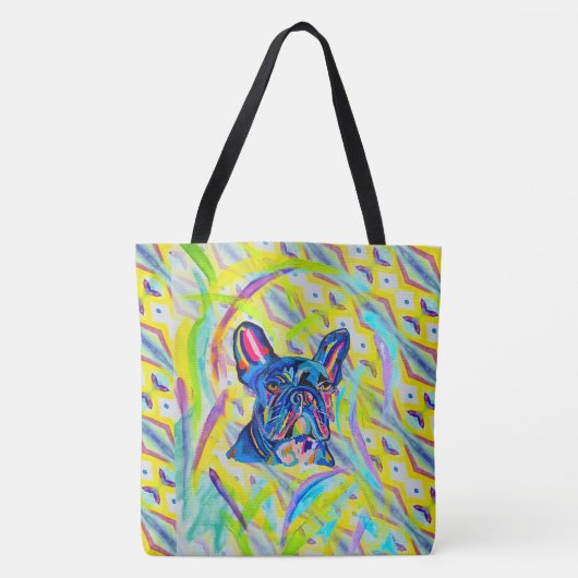 267 - Franse Bulldog Canvas tas (Voorkant)