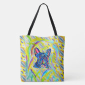 267 - Franse Bulldog Canvas tas (Achterkant)