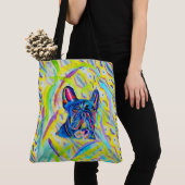 267 - Franse Bulldog Canvas tas (Dichtbij)