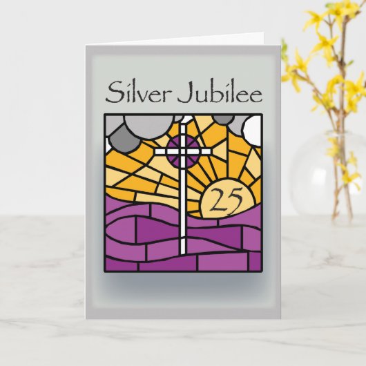 2681 het Jubileum van gelukwensen Kaart (Gele Bloem)