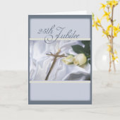 2684 25e jubileumkruis & Rozen Kaart (Gele Bloem)