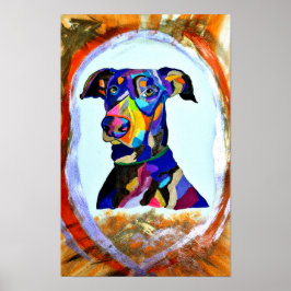 268 - Doberman Liefde Poster