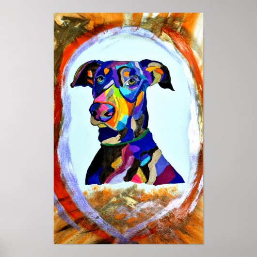 268 - Doberman Liefde Poster (Voorkant)