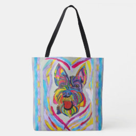 268 - Schnauzer Liefde Canvas tas