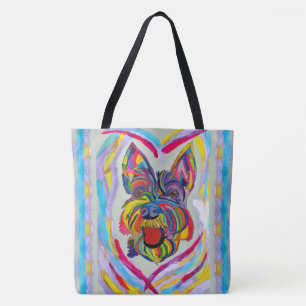 268 - Schnauzer Liefde Canvas tas