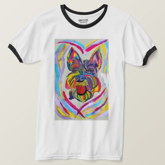 268 - Schnauzer Love T-shirt (Design voorkant)