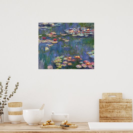 2692-Claude Monet-Waterlilies Poster (Keuken)