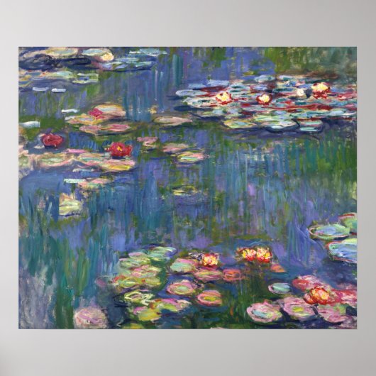 2692-Claude Monet-Waterlilies Poster (Voorkant)