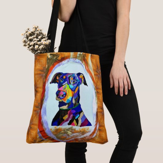 269 - Doberman Liefde Canvas tas (Dichtbij)